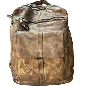 Campomaggi Leather Backpack in Grigio